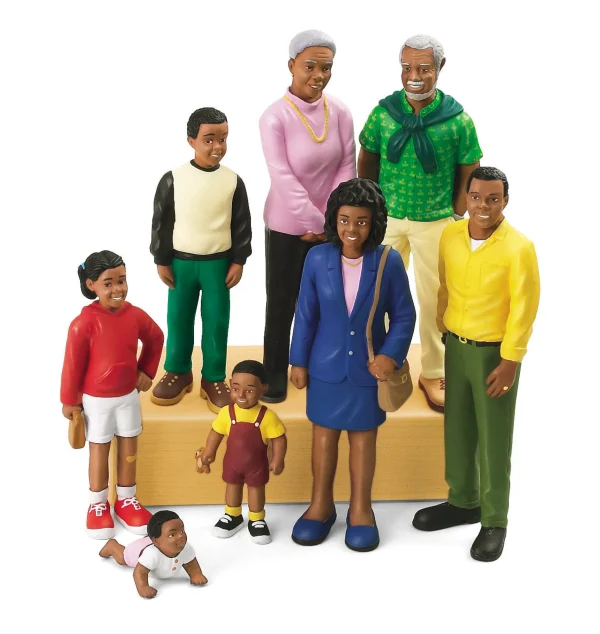 Educational Toys African Block People - Set Of 8