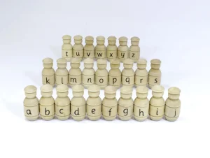PRIME Alphabet Wooden People - Reduced To Clear!