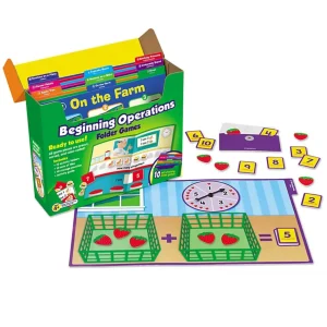 Lakeshore Beginning Operations Folder Game Library - Reduced To Clear!