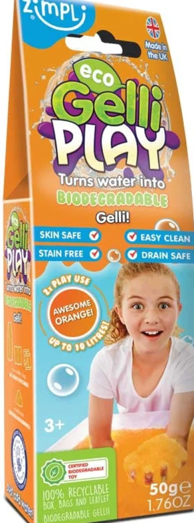 Zimplikids Eco Gelli Play (Orange or Aqua) 50g