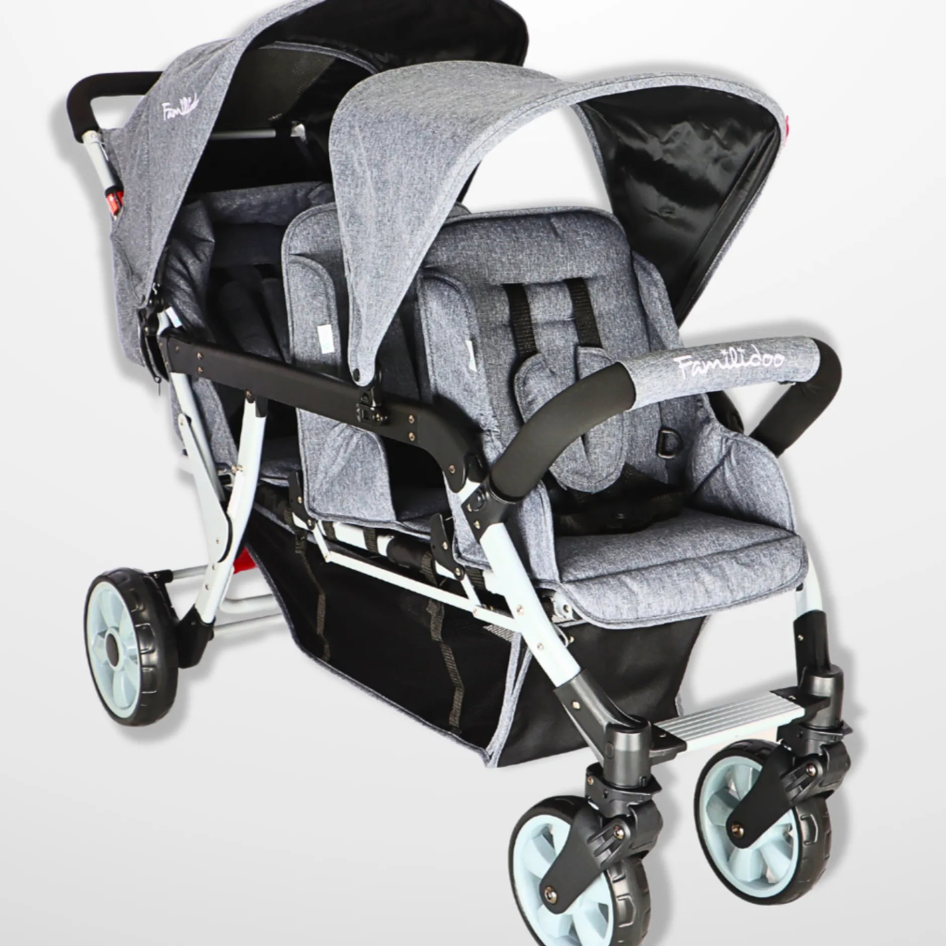 familidoo__seater_lightwe_0.webp Familidoo 3 Seater Lightweight Stroller Plus Free Rain Cover