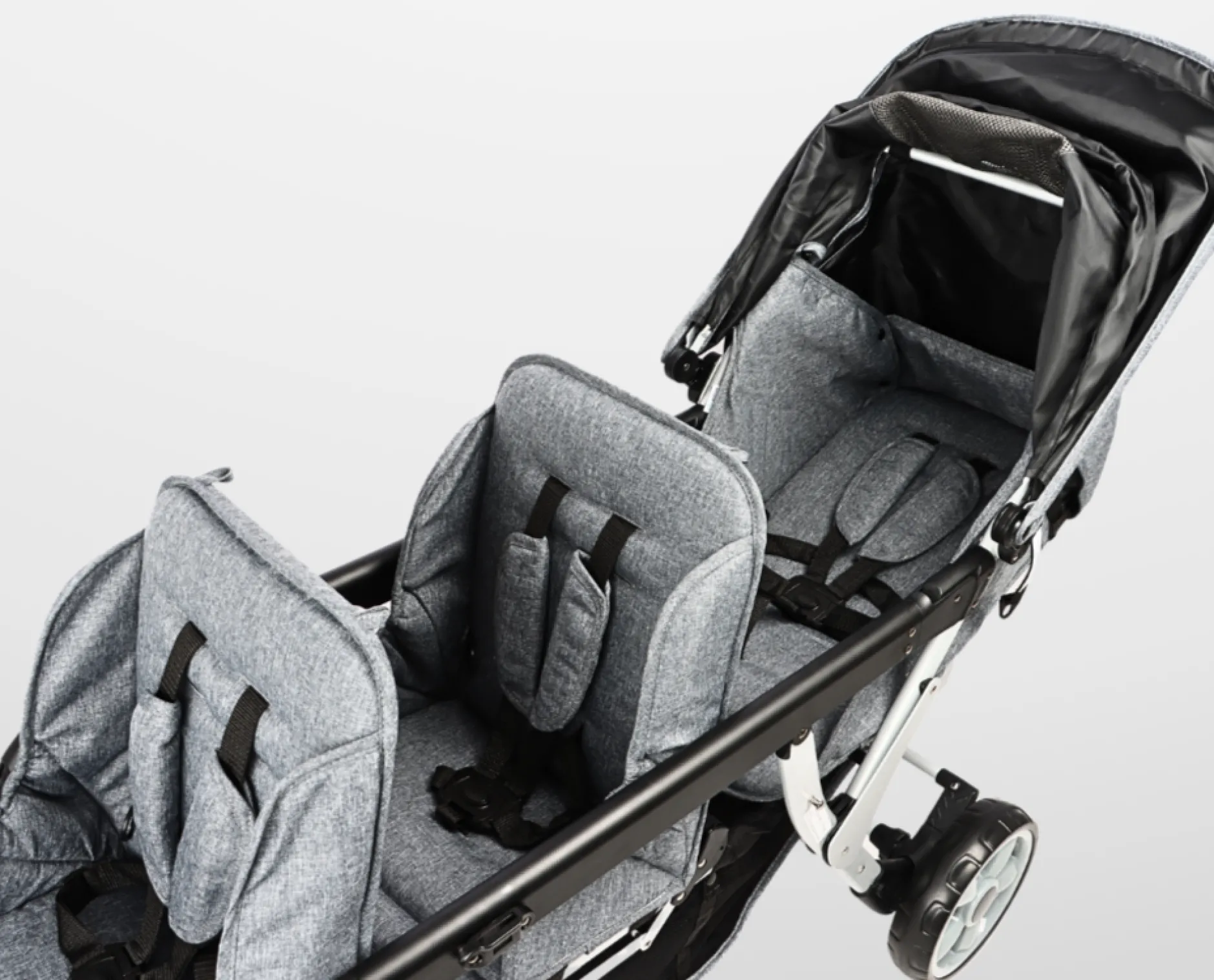 familidoo__seater_lightwe_13.webp Familidoo 3 Seater Lightweight Stroller Plus Free Rain Cover