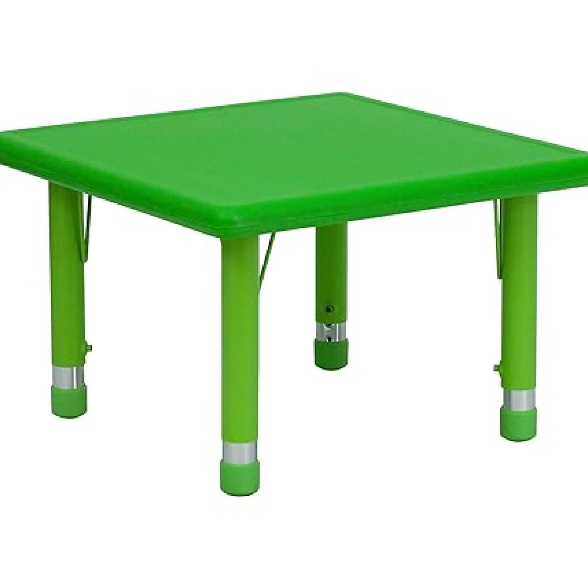 green_square_plastic_tabl_0.webp Educational Toys Green Square Plastic Table - Adjustable Legs