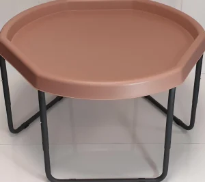 Cheng Hexacle Tuff Tray (90cm) and stand - Coral Pink
