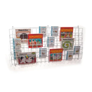 Educational Toys Horizontal Wall Big Book Rack (3 Deep Shelves)