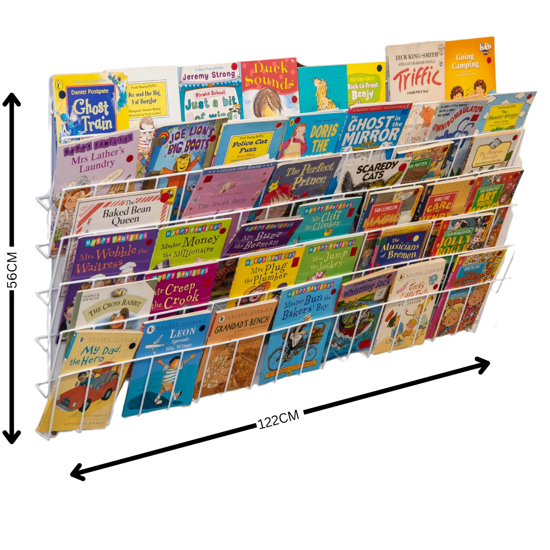 horizontal_wall_book_rack_1.webp Educational Toys Horizontal Wall Book Rack (6 Shelves)