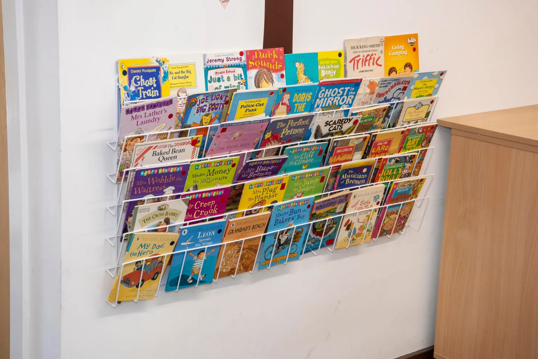 horizontal_wall_book_rack_8.webp Educational Toys Horizontal Wall Book Rack (6 Shelves)