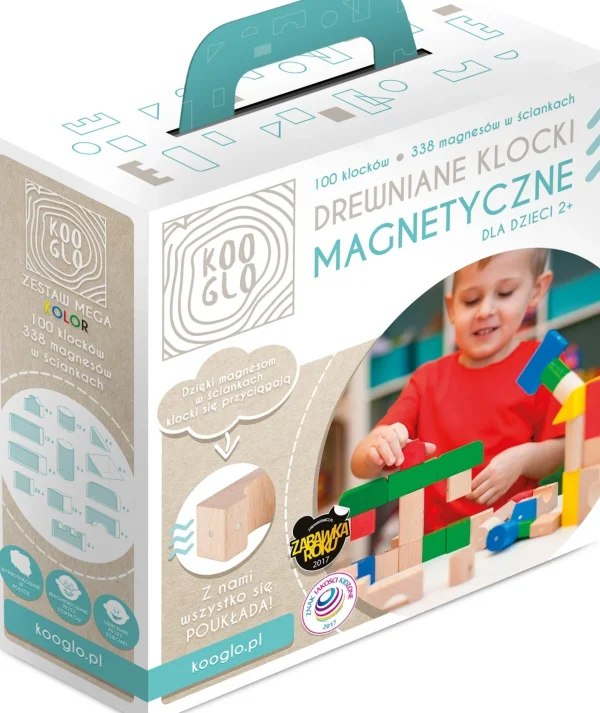 Koogo Kooglo Magnetic Block Mega Set Coloured 100 pieces