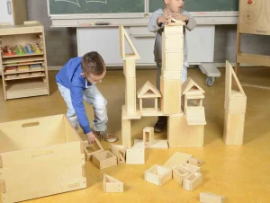 Masterkids Mini Hollow Blocks (No Tray Included) – Wooden Building Set - Reduced To Clear!