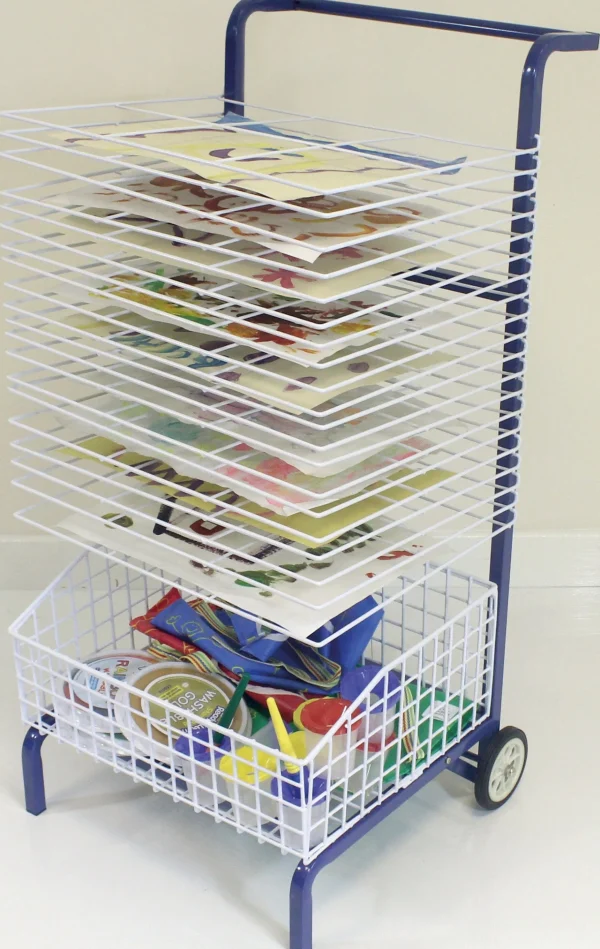 Educational Toys Mobile 20 Shelf Dryer With Storage