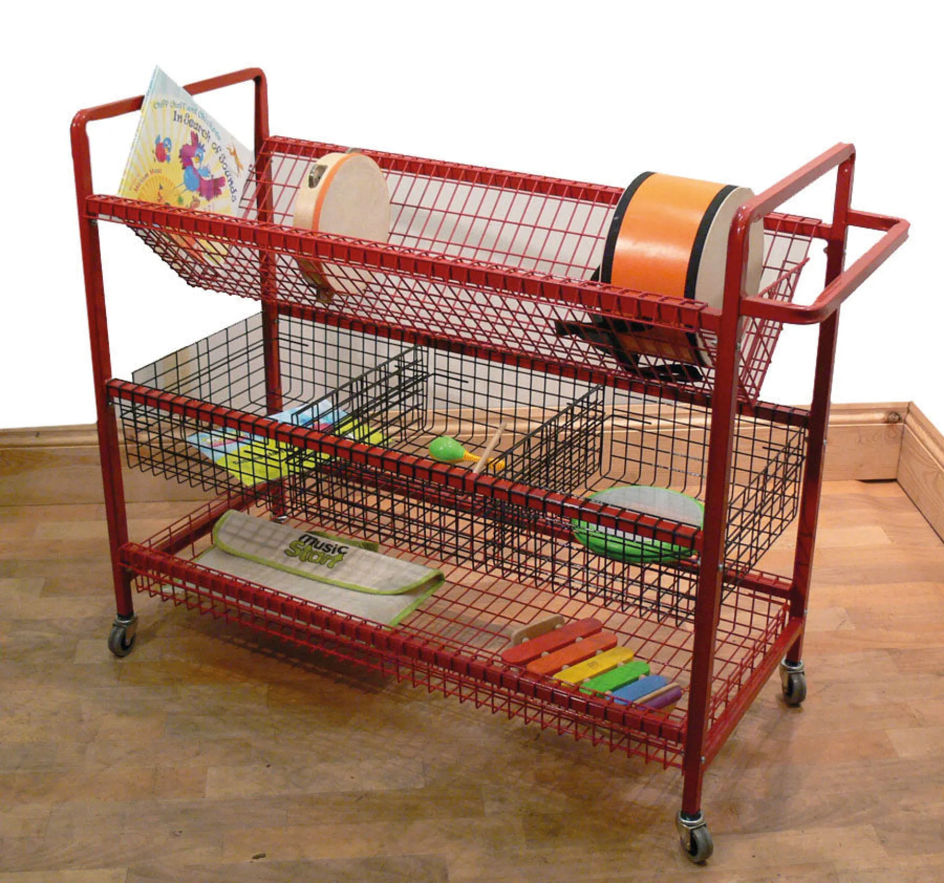 music_storage_trolley___w_0.webp Educational Toys Music Storage Trolley - 3 Wire Middle Basket