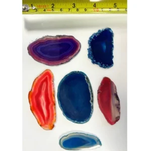 Anthony Peters Natural Agate Slices - Pack of 6