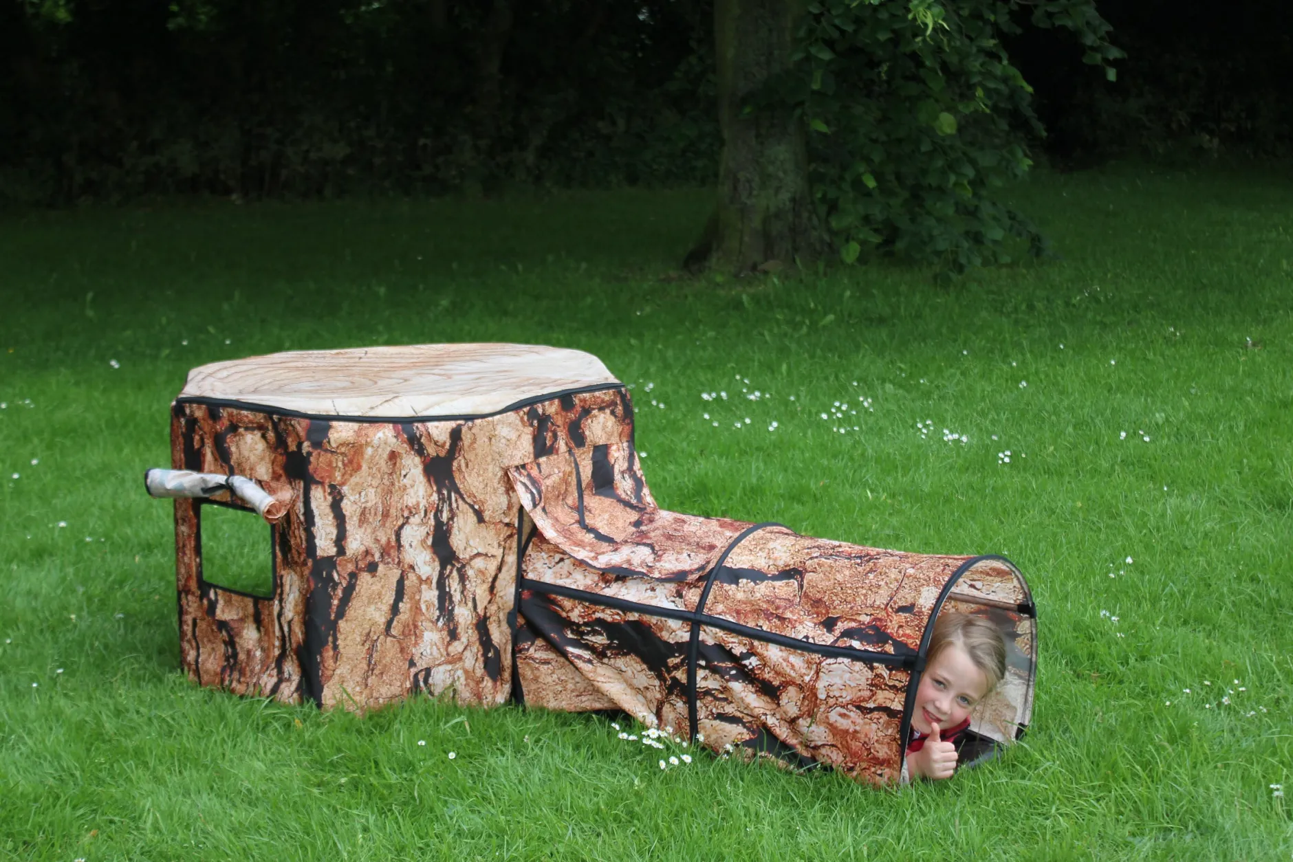 natural_tree_house_and_tu_0.webp Cricket Natural Tree House And Tunnel - Tuff Tray Cover, No Frame