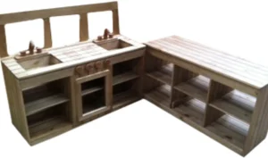 Educational Toys Outdoor Kitchen Bench Unit