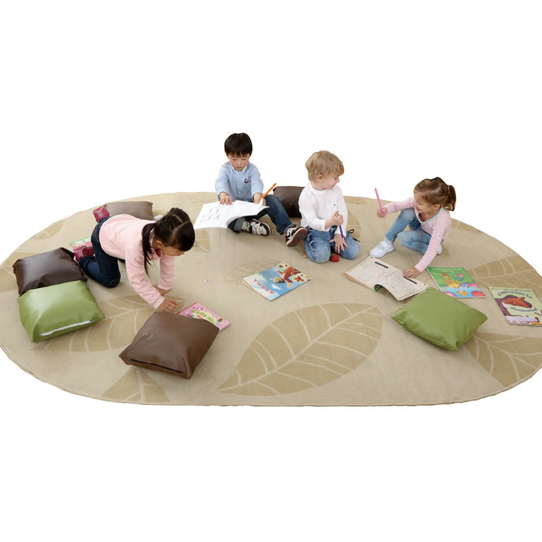 oval_carpet_leaf_0.webp Educational Toys Oval Carpet (Leaf)