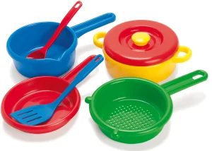 Educational Toys 16-Piece Plastic Pots and Pans Set - Reduced To Clear