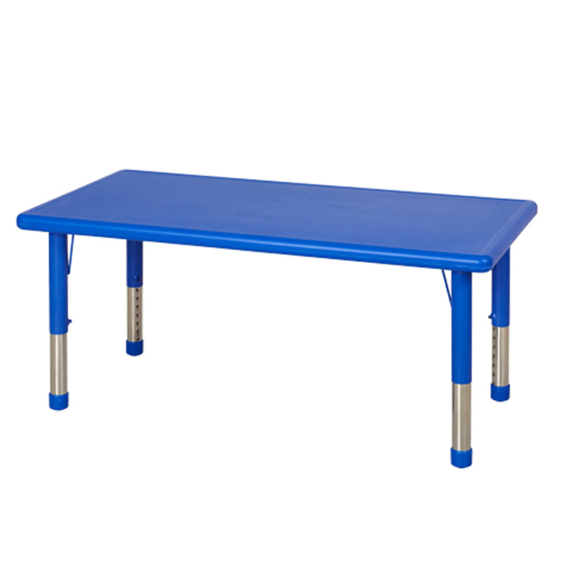 plastic_rectangular_table_3.webp Educational Toys Plastic Rectangular Table Blue with Adjustable Legs