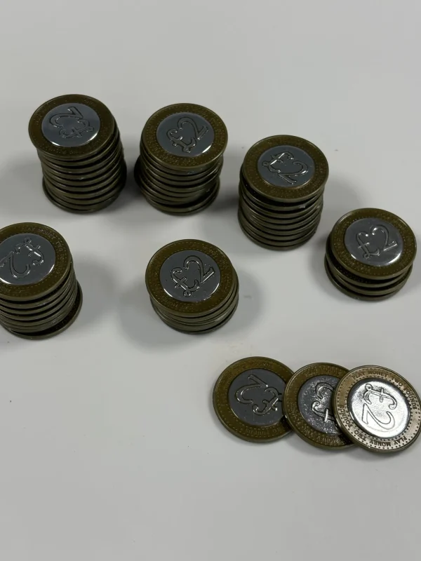 Educational Toys Play Money: £2 Coins (Pack of 50) - REDUCED TO CLEAR!