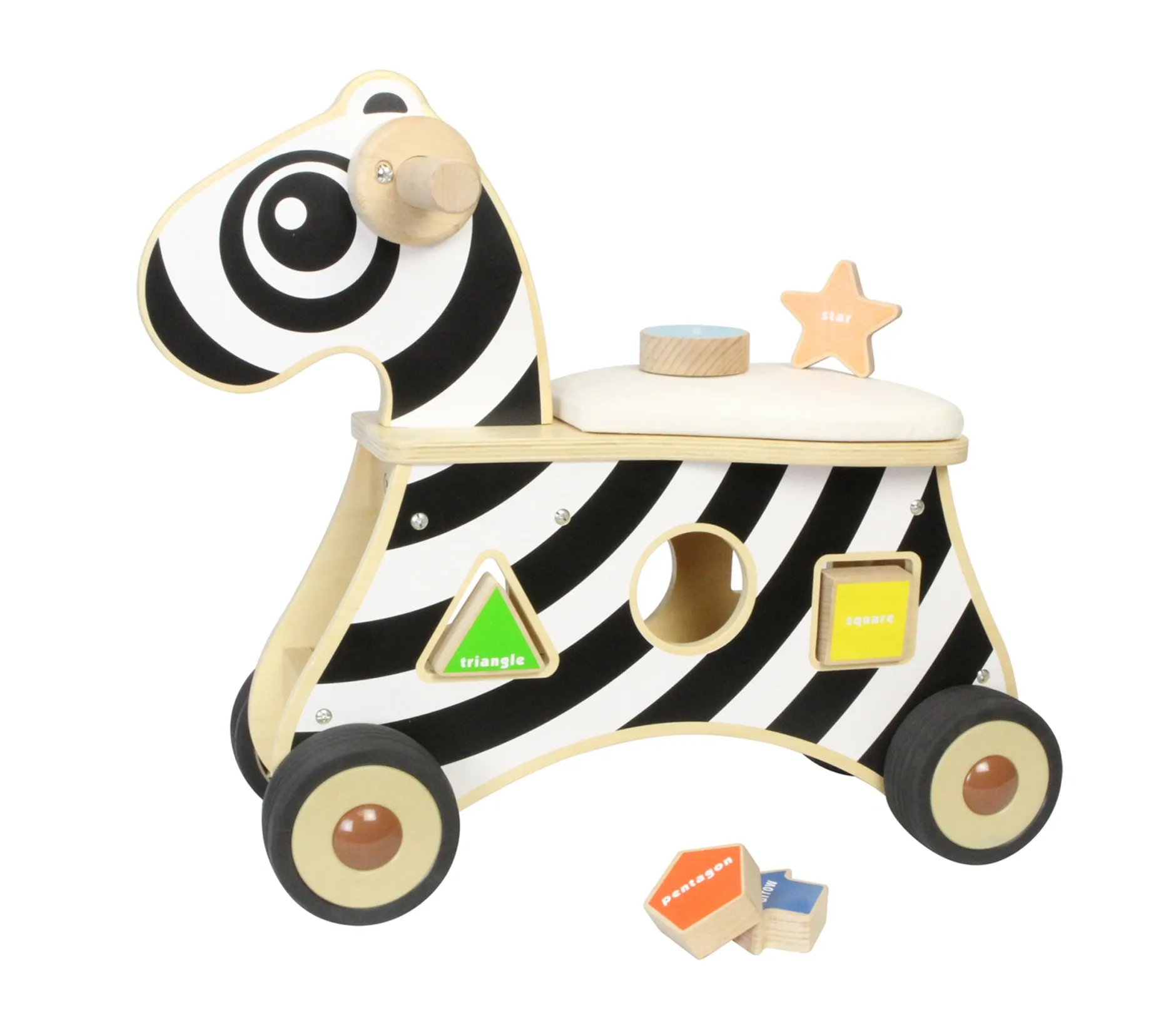 rideon_shape_sorter_zebra_7.webp Cicada Ride-on Shape Sorter Zebra