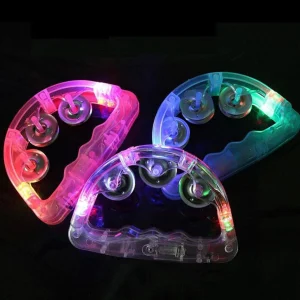 Educational Toys Sensory Light Up Tambourine Mix colours