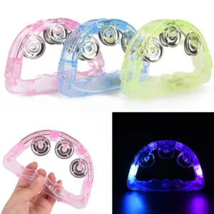 Educational Toys Sensory Light Up Tambourine Mix colours