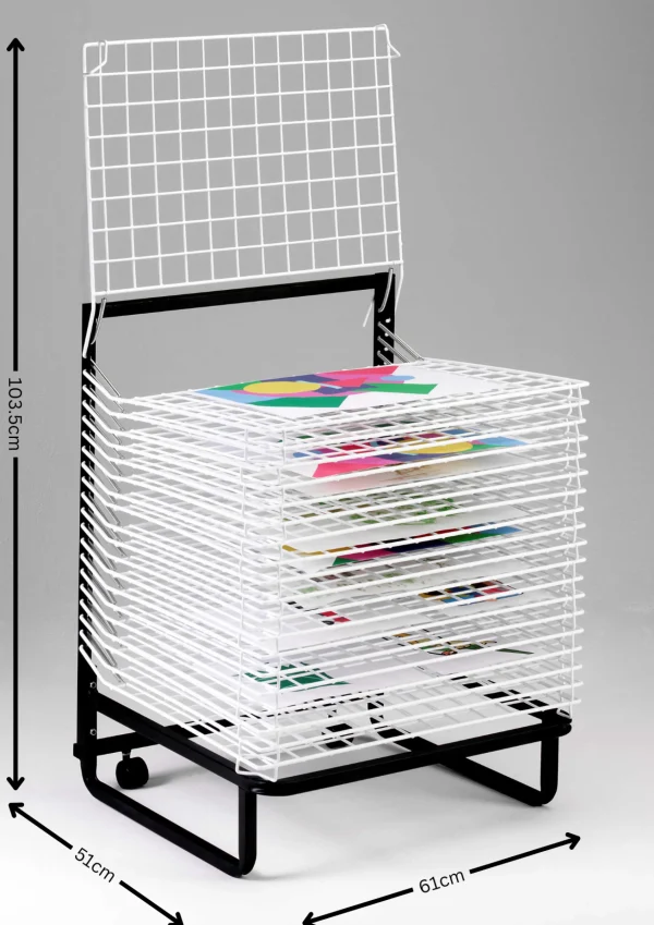 Educational Toys 20 Shelf Spring Loaded Floor Art Drying Rack