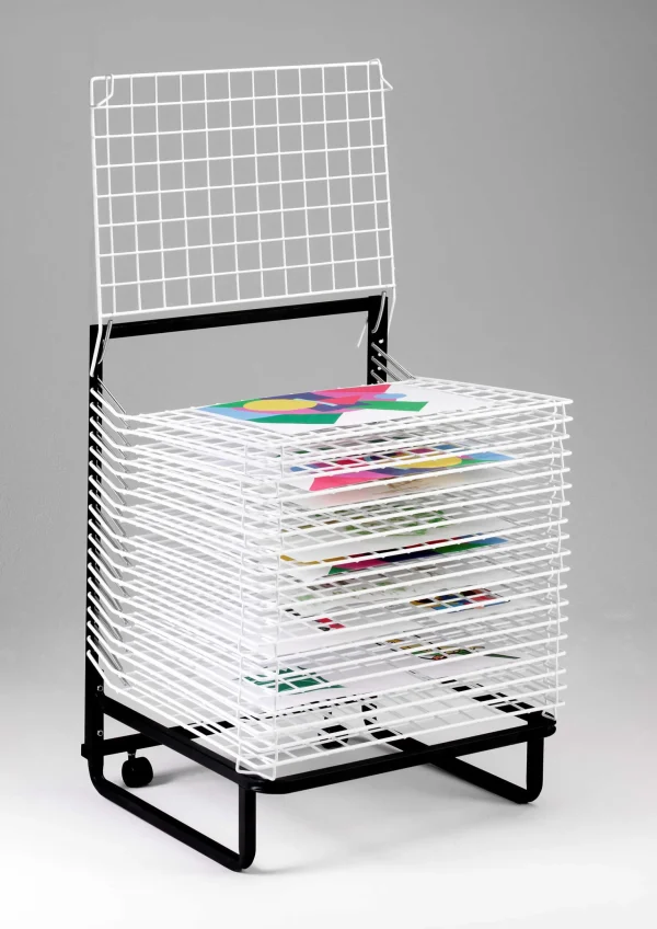 Educational Toys 20 Shelf Spring Loaded Floor Art Drying Rack