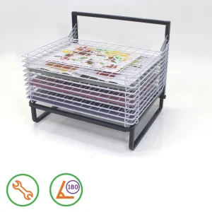 Educational Toys 10 Shelf Spring Loaded Floor Drying Rack
