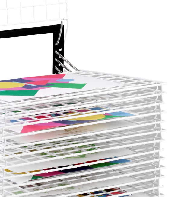 Educational Toys 20 Shelf Spring Loaded Floor Art Drying Rack
