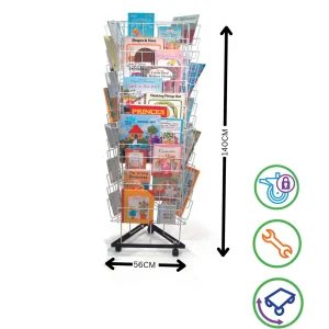 Educational Toys 3 Sided Mobile Book Stand