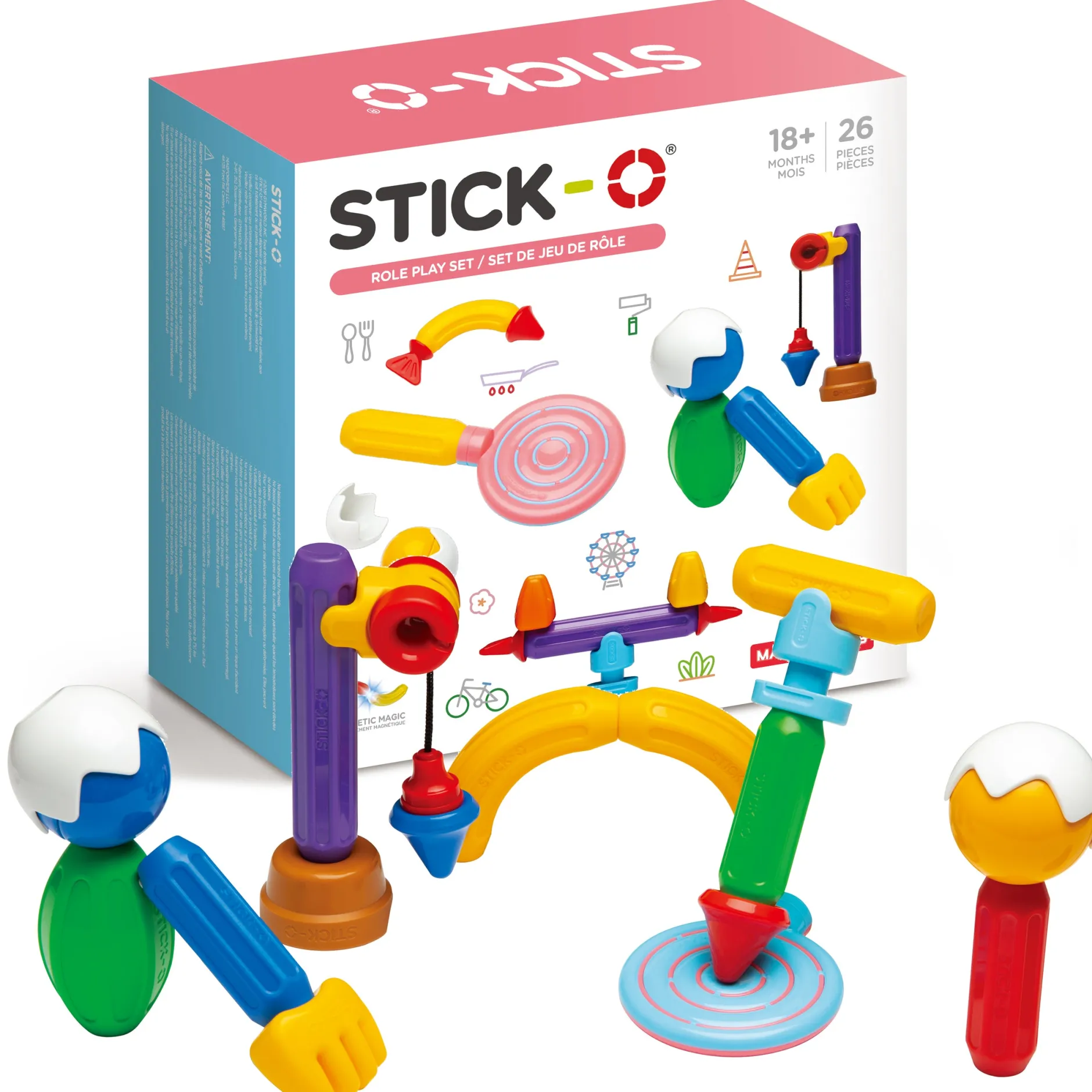 sticko_role_play_set_pc_0.webp Magformers Stick-O Role play set 26pc