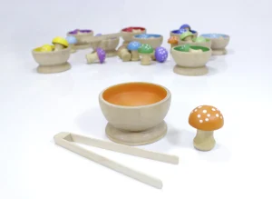 PRIME Toadstool Wooden Sorting Set - Reduced To Clear!