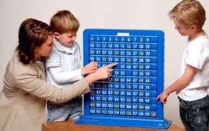 KNOWLEDGE BUILDER Turn And Learn 0-120 Number Board - Reduced To Clear!