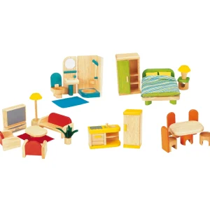 Educational Toys Wooden Dolls House And Furniture