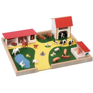 Hape Wooden Farm & Farm Animals Set