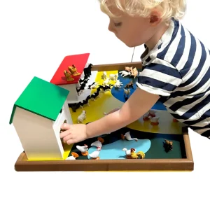 Safari Wooden Farm & Farm Animals (48pieces)