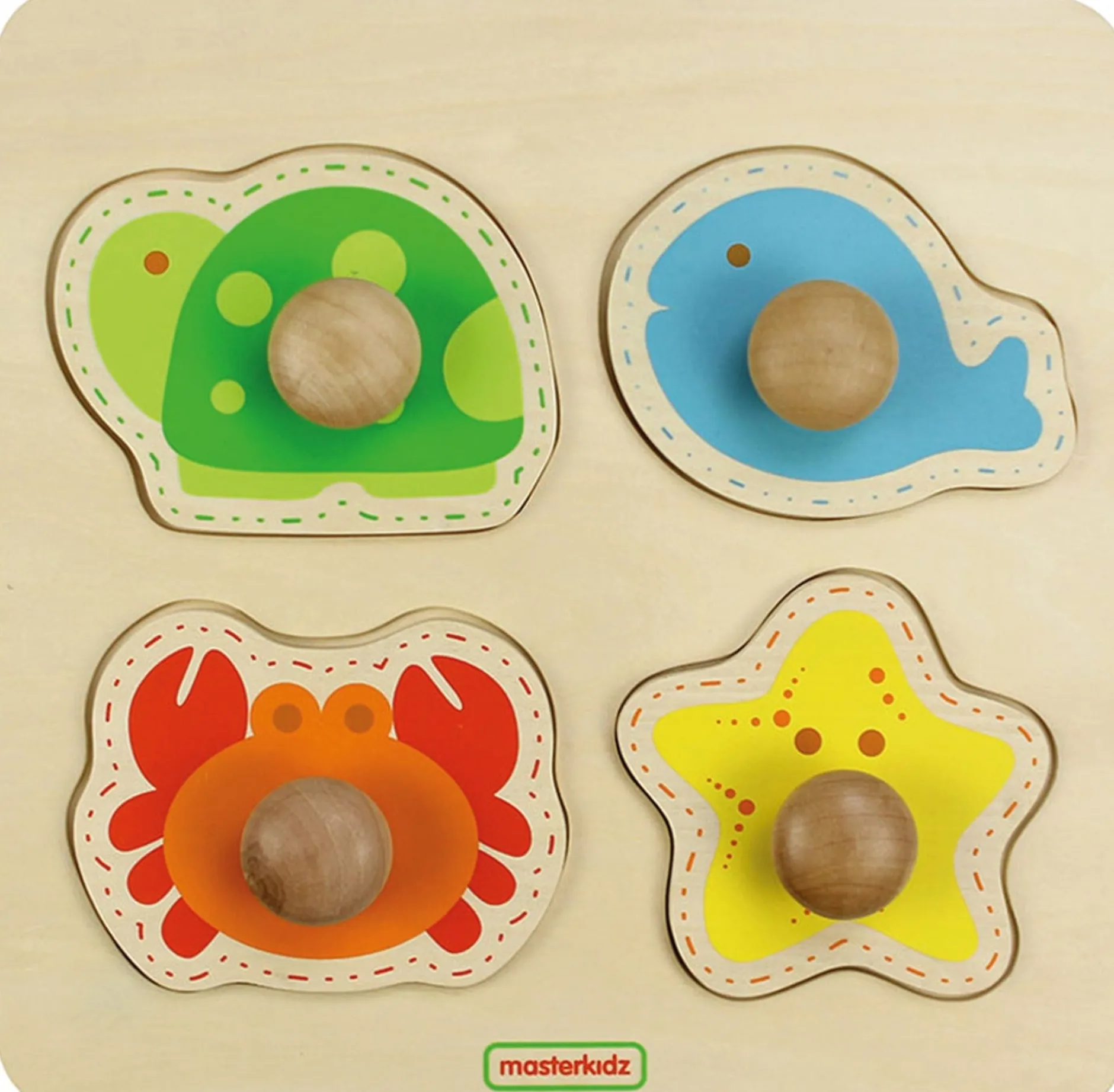 wooden_marine_creatures_k_0.webp Cicada Wooden Marine Creatures Knob Puzzle