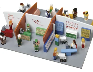 Educational Toys Wooden Shopping Centre Play Set