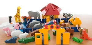 Educational Toys Wooden Zoo Play Set