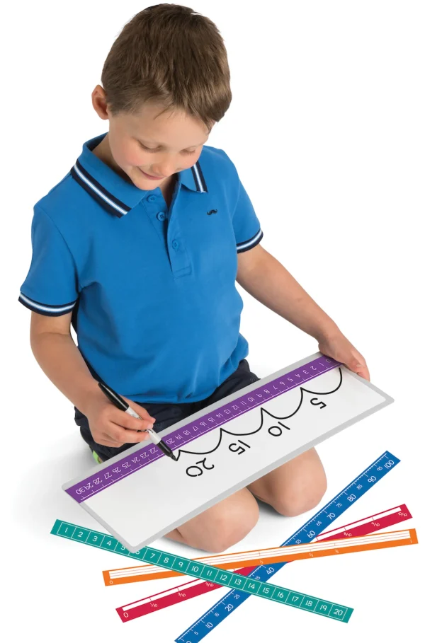 KNOWLEDGE BUILDER 5 x Write on Boards and Magnetic Number Tracks and Number Lines - REDUCED TO CLEAR!